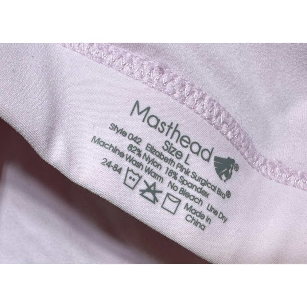 MASTHEAD Style 042 Elizabeth Pink Surgical Bra Size Large - NEW - Picture 6 of 6
